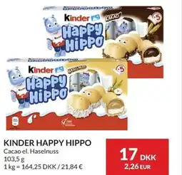 Nielsen Discount KINDER Happy hippo erbjuda