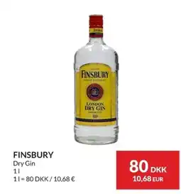 Nielsen Discount DRY GIN Finsbury erbjuda