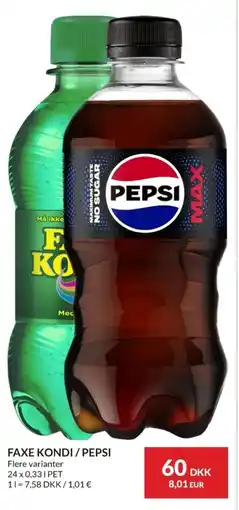 Nielsen Discount Faxe kondi/pepsi erbjuda