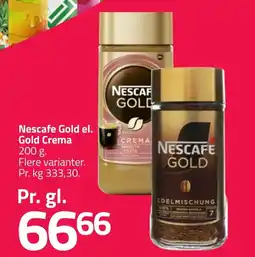 Fleggaard Nescafe gold el. gold crema erbjuda