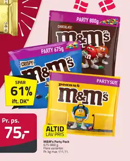 Fleggaard M&M's Party pack erbjuda