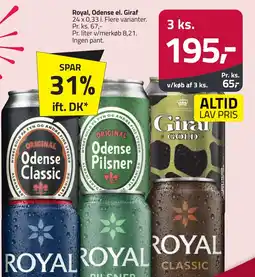 Fleggaard Royal, odense el. giraf erbjuda