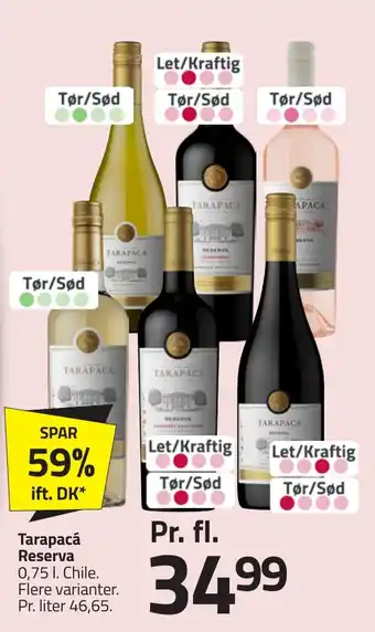 Fleggaard Tarapacá reserva erbjuda