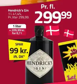 Fleggaard Hendrick's gin erbjuda