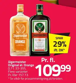 Fleggaard JÄGERMEISTER Original el. orange erbjuda
