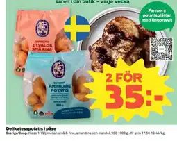 Coop Delikatesspotatis i påse erbjuda