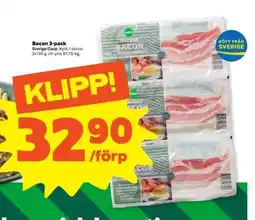 Stora Coop BACON 3-PACK erbjuda