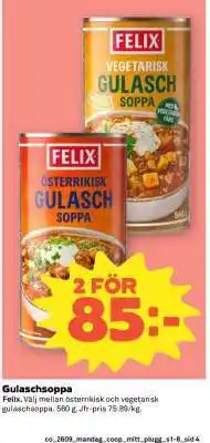 Coop Gulaschsoppa erbjuda