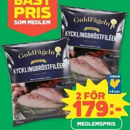 Coop Guldfågeln Kycklingbröstfiléer erbjuda