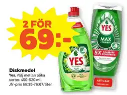 Stora Coop Diskmedel Yes erbjuda