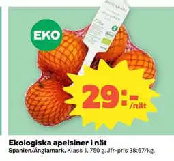 Coop Ekologiska Apelsiner i Nät erbjuda