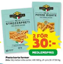 Stora Coop Pasta Korta Former erbjuda