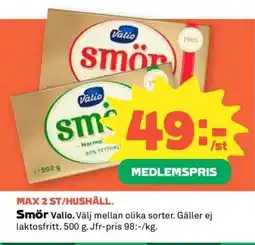 Coop Smör Valio erbjuda