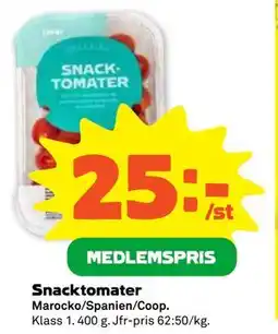Stora Coop Snacktomater, Medlemspris erbjuda