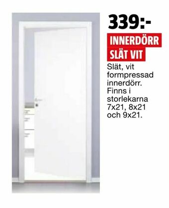 Bauhaus Innerdörr slät vit erbjuda