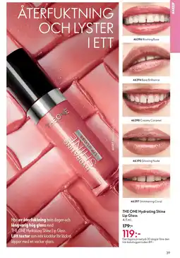 Oriflame THE ONE Hydrating Shine Lip Gloss erbjuda