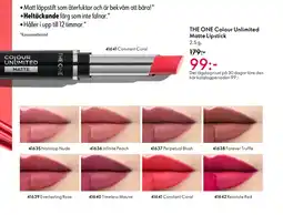 Oriflame THE ONE Colour Unlimited Matte Lipstick erbjuda