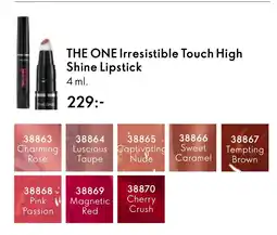 Oriflame THE ONE Irresistible Touch High Shine Lipstick erbjuda