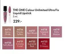 Oriflame THE ONE Colour Unlimited Ultra Fix Liquid Lipstick erbjuda