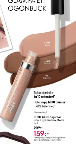 Oriflame THE ONE Longwear Liquid Eyeshadow Matte erbjuda