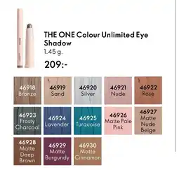 Oriflame THE ONE Colour Unlimited Eye Shadow erbjuda