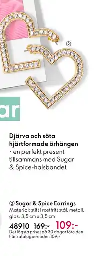 Oriflame Sugar & Spice Earrings erbjuda
