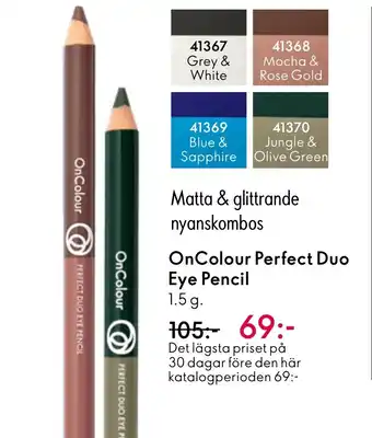 Oriflame OnColour Perfect Duo Eye Pencil erbjuda