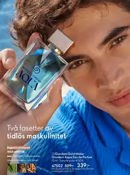 Oriflame Giordani Gold Mister Giordani Aqua Eau de Parfum erbjuda