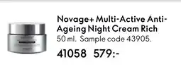 Oriflame Novage+ Multi-Active Anti- Ageing Night Cream Rich erbjuda