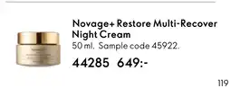 Oriflame Novage+ Restore Multi-Recover Night Cream erbjuda
