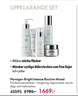 Oriflame Novage+ Bright Intense Routine Mixed erbjuda