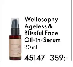 Oriflame Wellosophy Ageless & Blissful Face Oil-in-Serum erbjuda