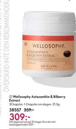 Oriflame Wellosophy Astaxanthin & Bilberry erbjuda
