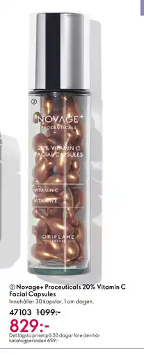 Oriflame Novage+ Proceuticals 20% Vitamin C Facial Capsules erbjuda