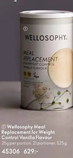 Oriflame Wellosophy Meal Replacement for Weight Control Vanilla Flavour erbjuda