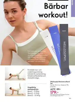 Oriflame Wellosophy Resistance Band Set erbjuda