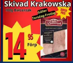 Supergrossen Skivad Krakowska erbjuda