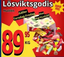 Supergrossen Lösviktsgodis erbjuda