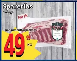 Supergrossen Spareribs erbjuda