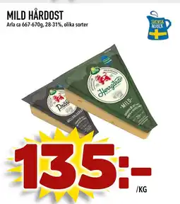 Supergrossen Mild hårdost erbjuda