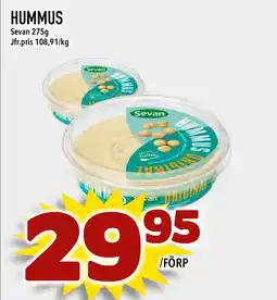 Supergrossen Hummus erbjuda