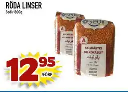 Prisma Mat Röda linser erbjuda