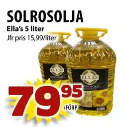 Matvärlden Tensta Solrosolja ella's erbjuda