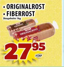 Matvärlden Tensta Originalrost • fiberrost erbjuda