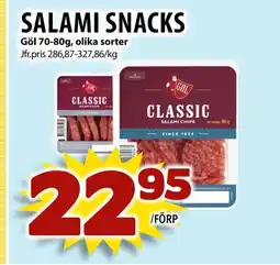 Matvärlden Tensta Salami snacks erbjuda