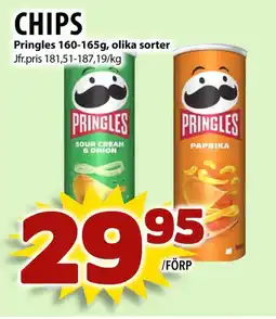 Matvärlden Tensta Chips Pringles, olika sorter erbjuda