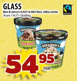 Matvärlden Tensta Glass Ben & Jerry's , olika sorter erbjuda