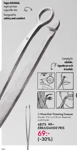 Oriflame Nose Hair Trimming Tweezer erbjuda