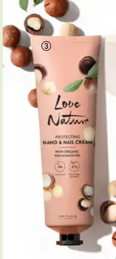 Oriflame Love Nature Protecting Hand & Nail Cream with Organic Macadamia Oil erbjuda