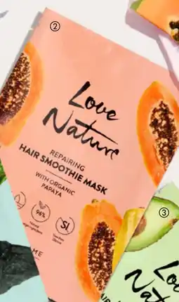 Oriflame Love Nature Repairing Hair Smoothie Mask with Organic Papaya erbjuda